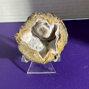 Natural Geode Crystal Display